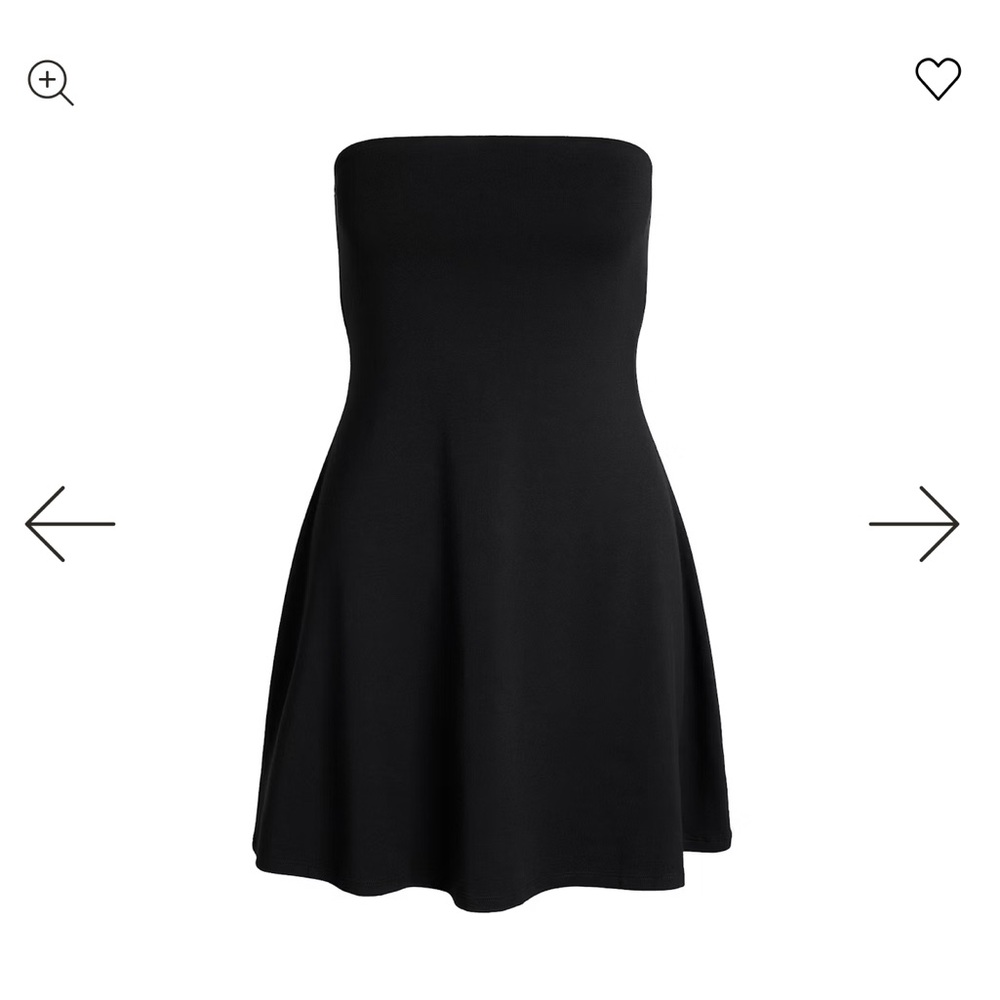 SKIMS Smooth Layers Strapless Dress in Obsidian. Size XS
